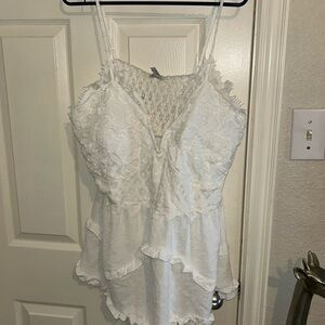 Rue21 White Lace Camisole Top